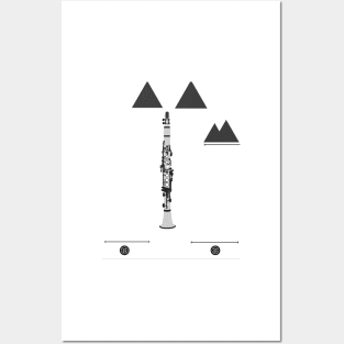 White Clarinet Suit Posters and Art